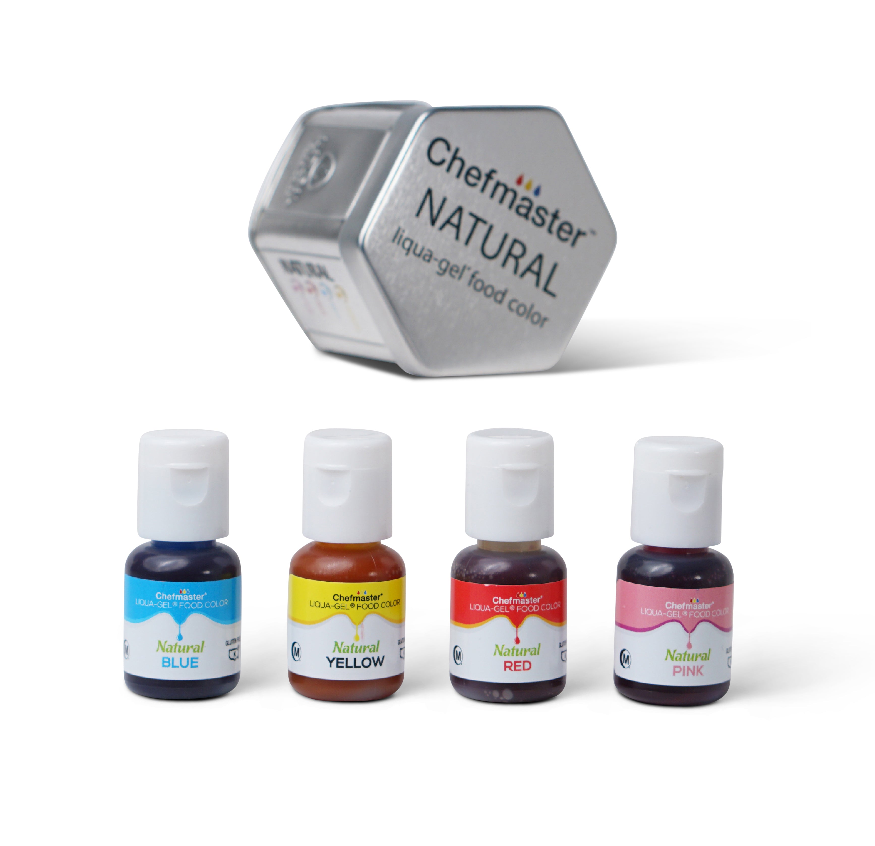 4-color Kit Natural Liqua-Gel® Liquid Food Coloring (10 ml bottles) 