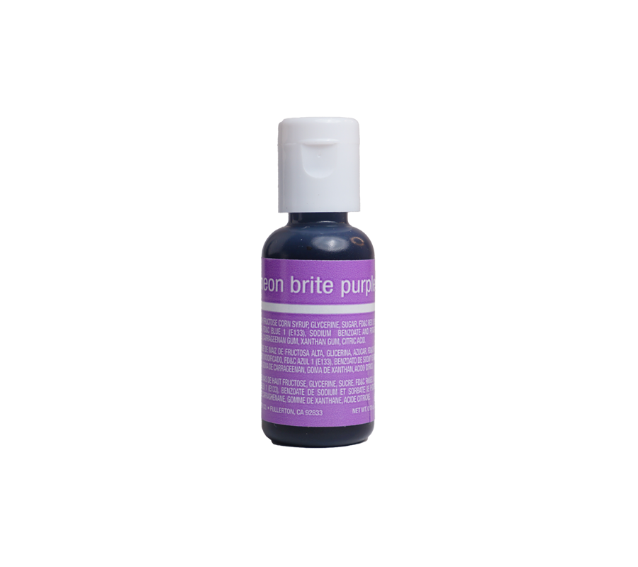 Neon Brite Purple Liqua-Gel® Liquid Food Coloring 0.7 oz.
