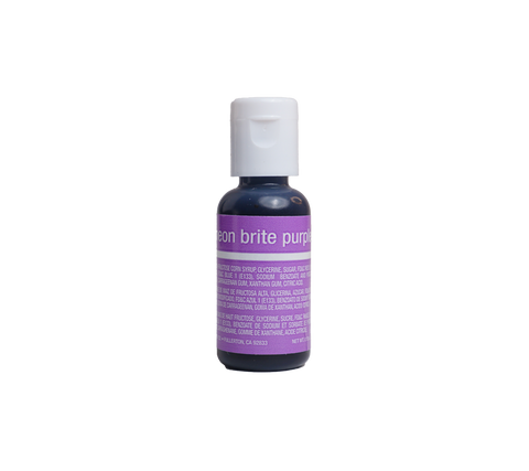 Neon Brite Purple Liqua-Gel® Liquid Food Coloring 0.7 oz.