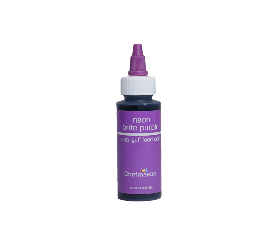 Neon Brite Purple Liqua-Gel® Liquid Food Coloring 2.3 oz.