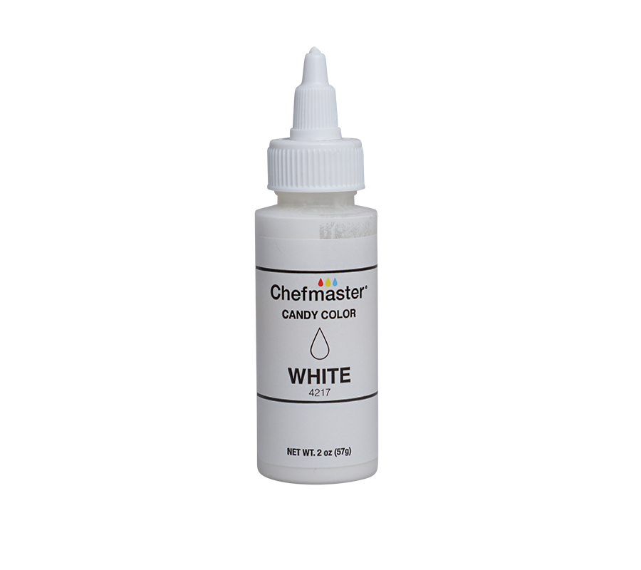 White Candy Color Oil-Dispersible Coloring 2 oz.