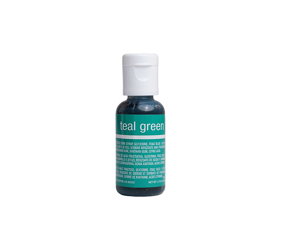 Chefmaster Liqua-Gel Food Color .70 oz Teal Green Chefmaster Liqua-Gel Food Color .70 oz Teal Green