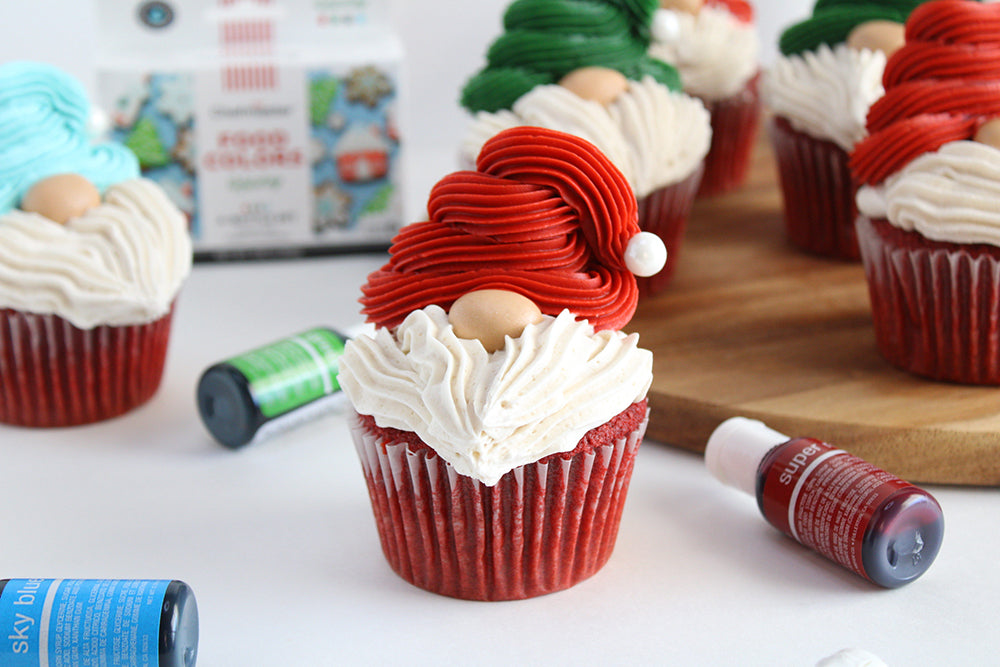 COLORFUL GNOME CUPCAKES