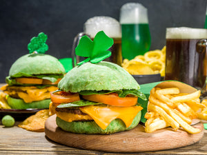 GREEN HAMBURGER BUNS