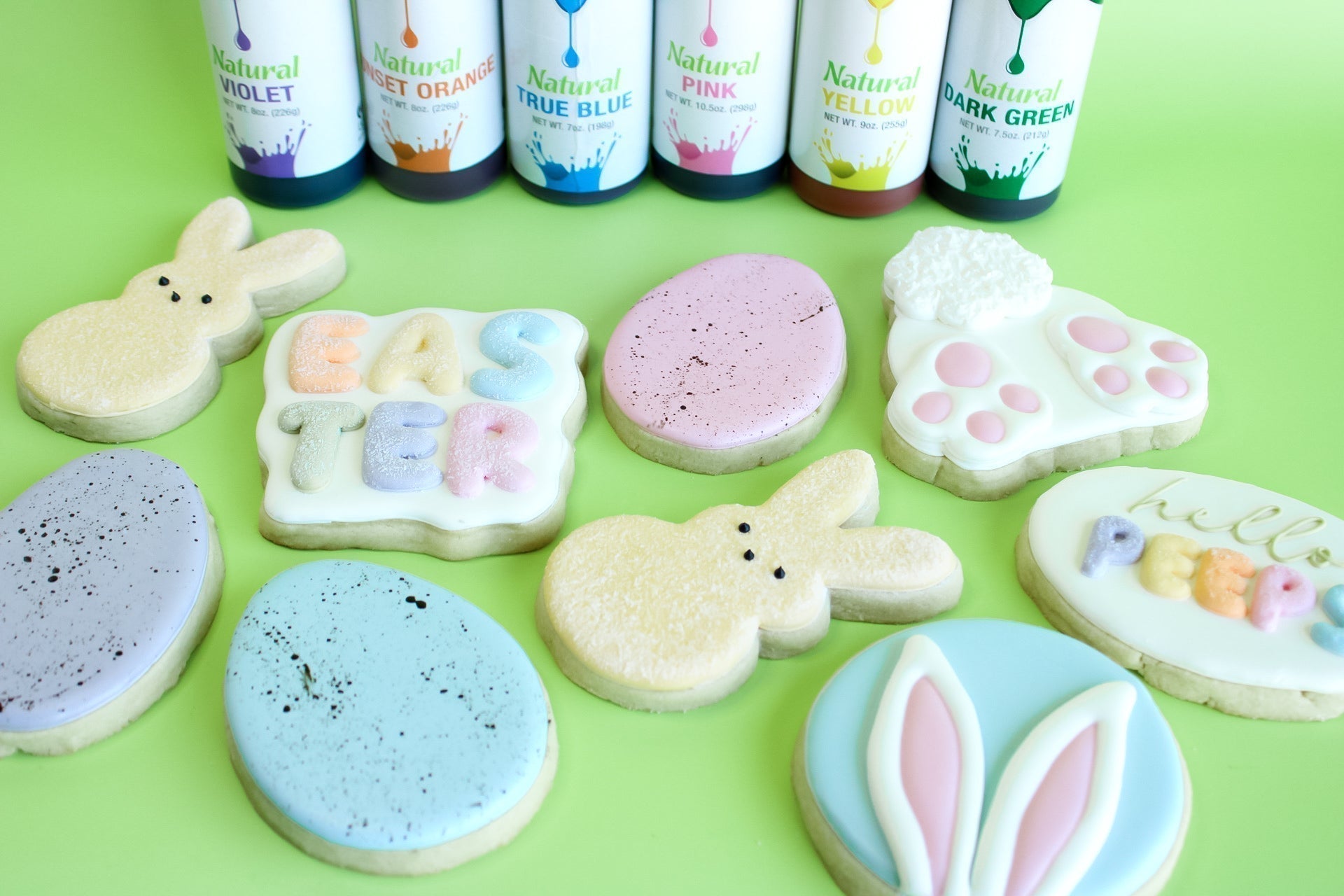 CEBRATE EASTER WITH THESE  ALL-NATURAL PASTEL SUGAR COOKIES