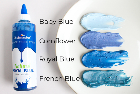 BUTTERCREAM COLOR PALETTE - NATURAL BLUE SHADES