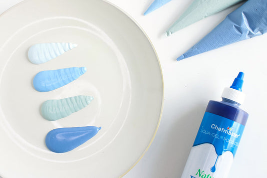 ROYAL ICING COLOR PALETTE - NATURAL TRUE BLUE SHADES