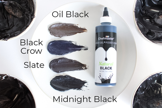 BUTTERCREAM COLOR PALETTE - NATURAL BLACK SHADES