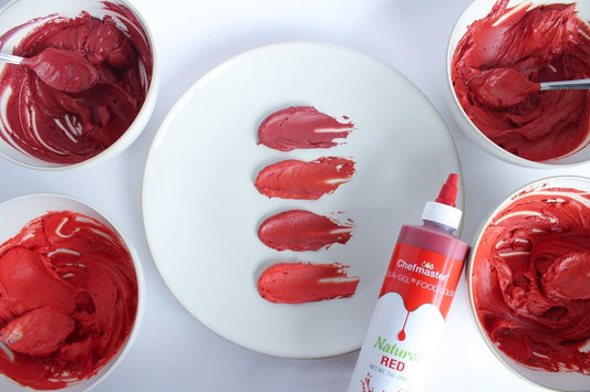 BUTTERCREAM COLOR PALETTE - NATURAL RED SHADES