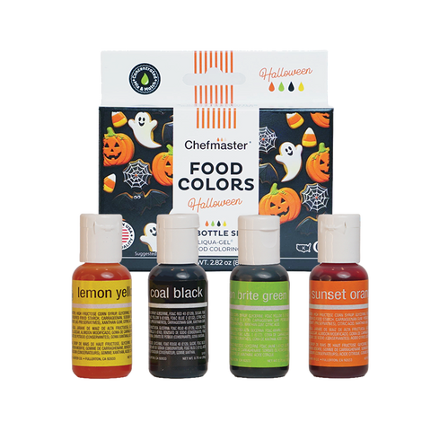 Halloween Liqua-gel® Food Coloring Kit (20ml bottles) - 4-color kit (Copy)