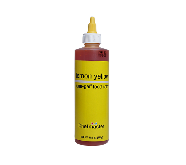 Lemon Yellow Liqua-Gel® Liquid Food Coloring 10.5 oz. – Chefmaster.com Lemon Yellow Liqua-Gel® Liquid Food Coloring 10.5 oz. – Chefmaster.com