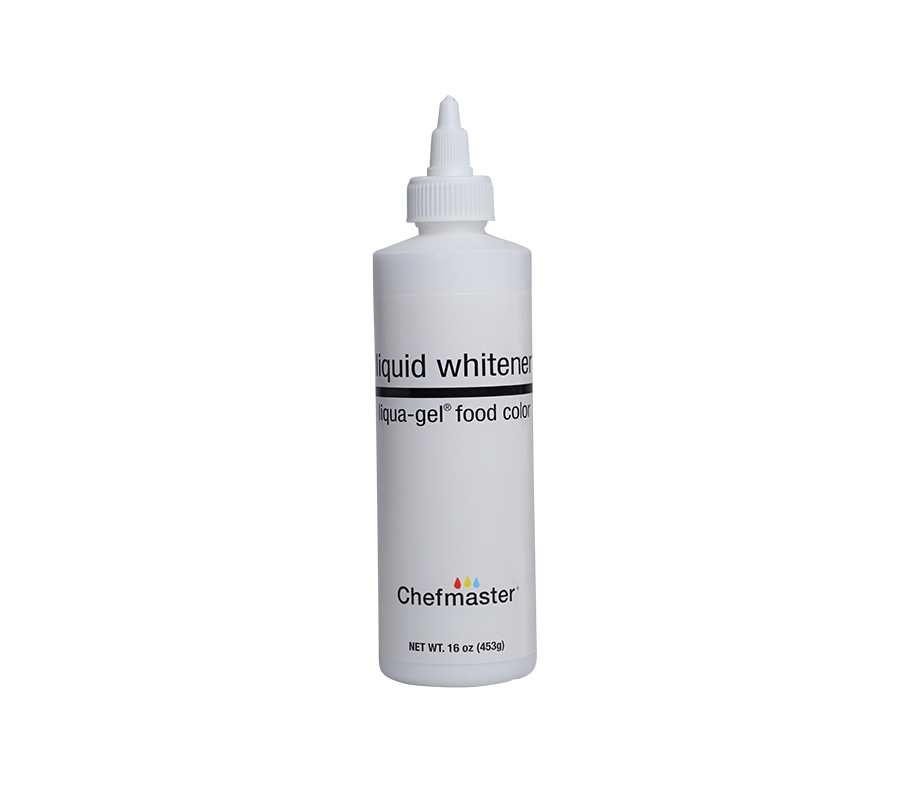 Whitener Liqua-Gel® Liquid Food Coloring 16 oz. – Chefmaster.com