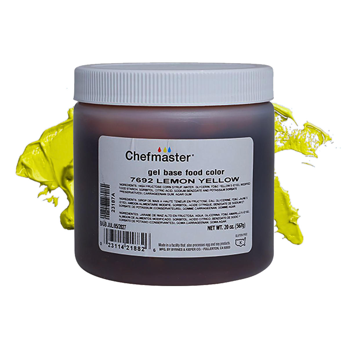 Lemon Yellow Gel Color 20 oz.