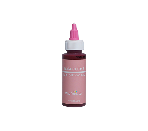 Bakers Rose Liqua-Gel® Liquid Food Coloring 2.3 oz. – Chefmaster.com