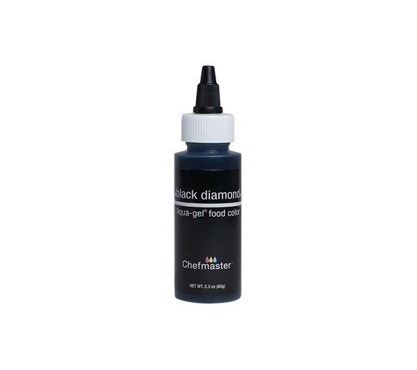 Black Diamond Liqua-Gel Liquid Food Coloring 2.3 oz.  Chefmaster.com