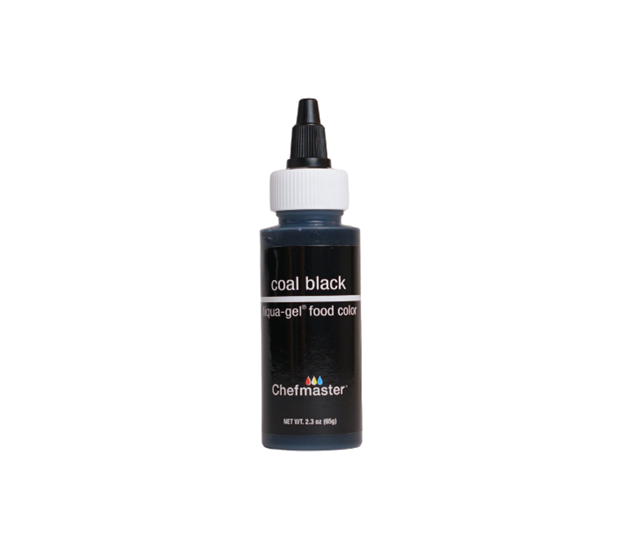 Coal Black Liqua-Gel® Liquid Food Coloring 2.3 oz.