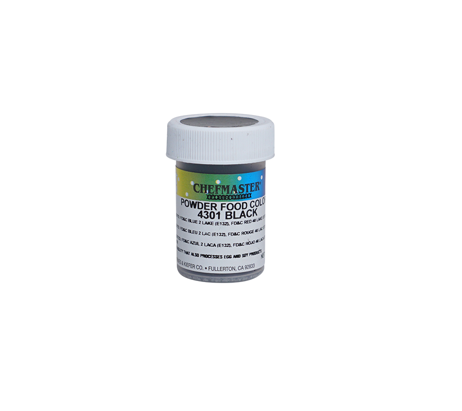 Black Dry Powder Coloring (3 g) – Chefmaster.com