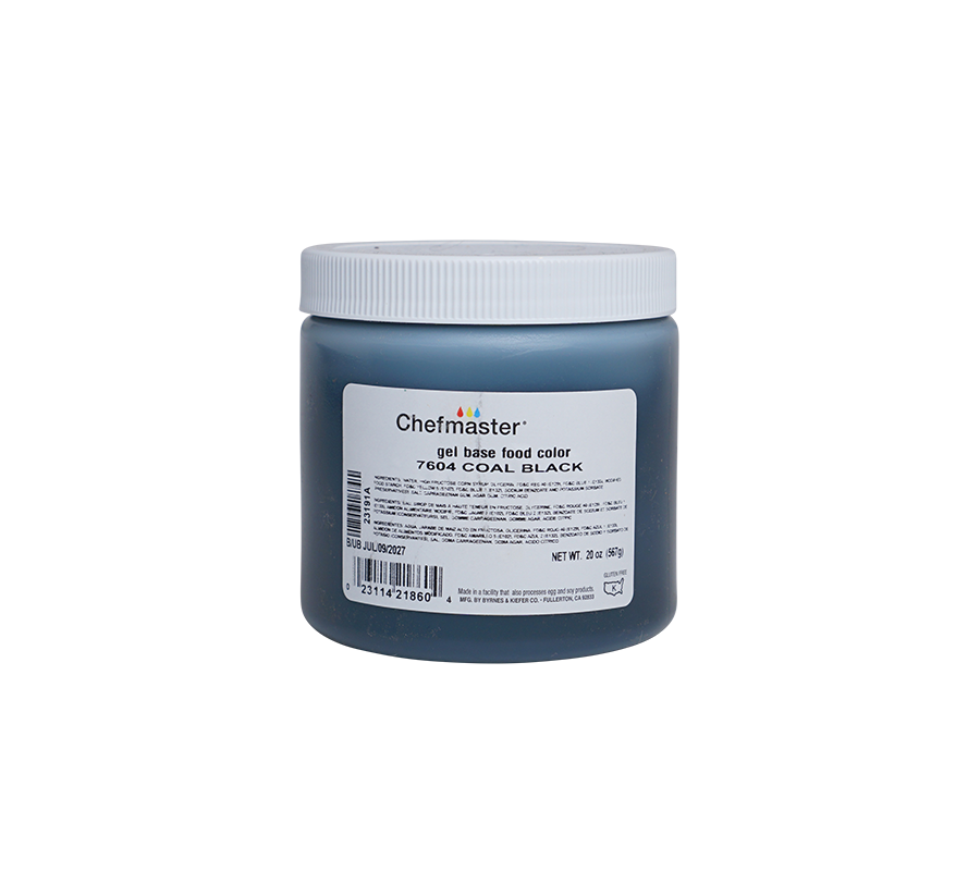 Coal Black Gel Color 20 oz. – Chefmaster.com
