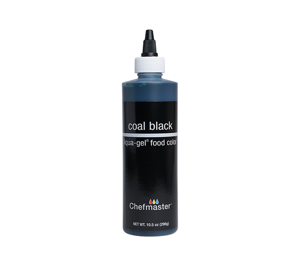 Coal Black Liqua-Gel® Liquid Food Coloring 10.5 oz. – Chefmaster.com