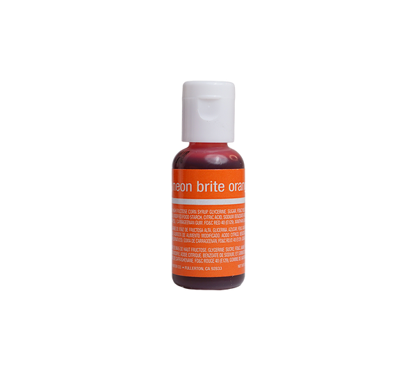 Neon Brite Orange Liqua-Gel® Liquid Food Coloring 0.7 oz Neon Brite Orange Liqua-Gel® Liquid Food Coloring 0.7 oz