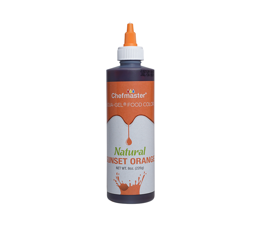 Natural Sunset Orange Liqua-Gel® Liquid Food Coloring 8 oz.