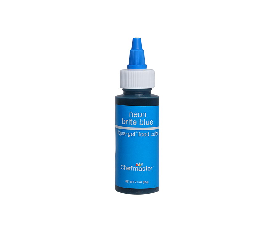 Neon Brite Blue Liqua-Gel® Liquid Food Coloring 2.3 oz.