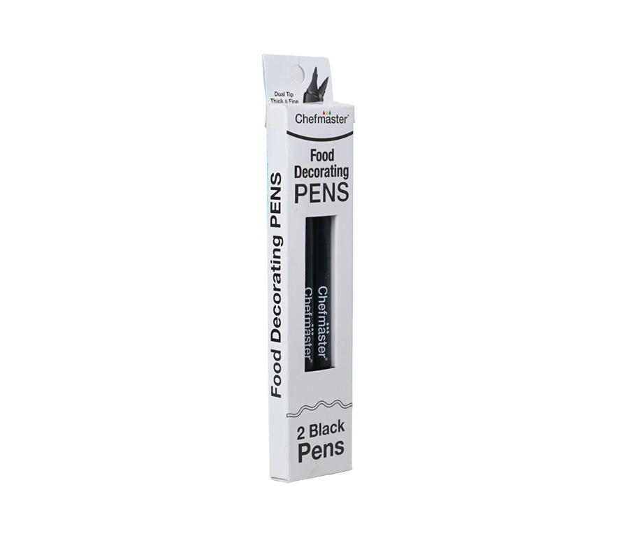 Black Food Decorating Pens (2/pack)