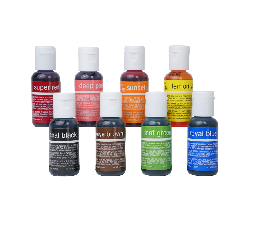 Chefmaster® Food Color | Liqua-gel 8 Color Kit 20ml – Chefmaster.com