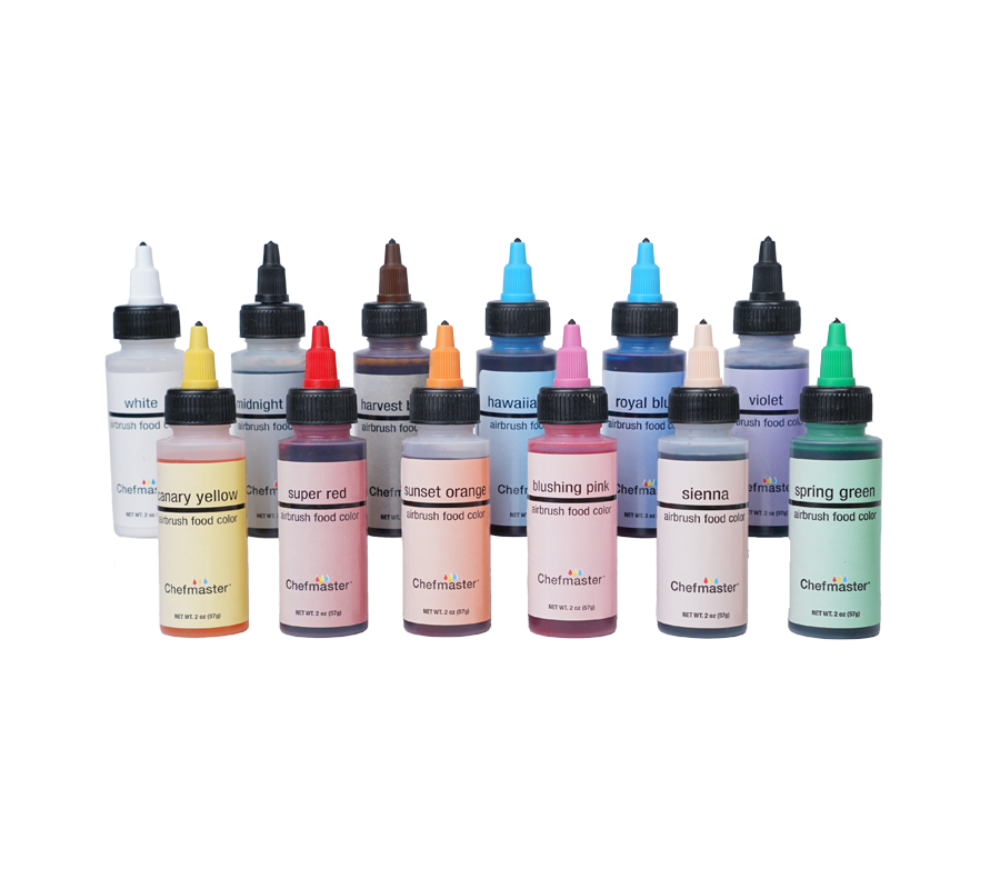 12-color Kit Airbrush Color (2 oz. bottles) - Hobby Baker
