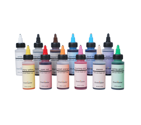 12-color Kit Airbrush Color (2 oz. bottles) - Hobby Baker