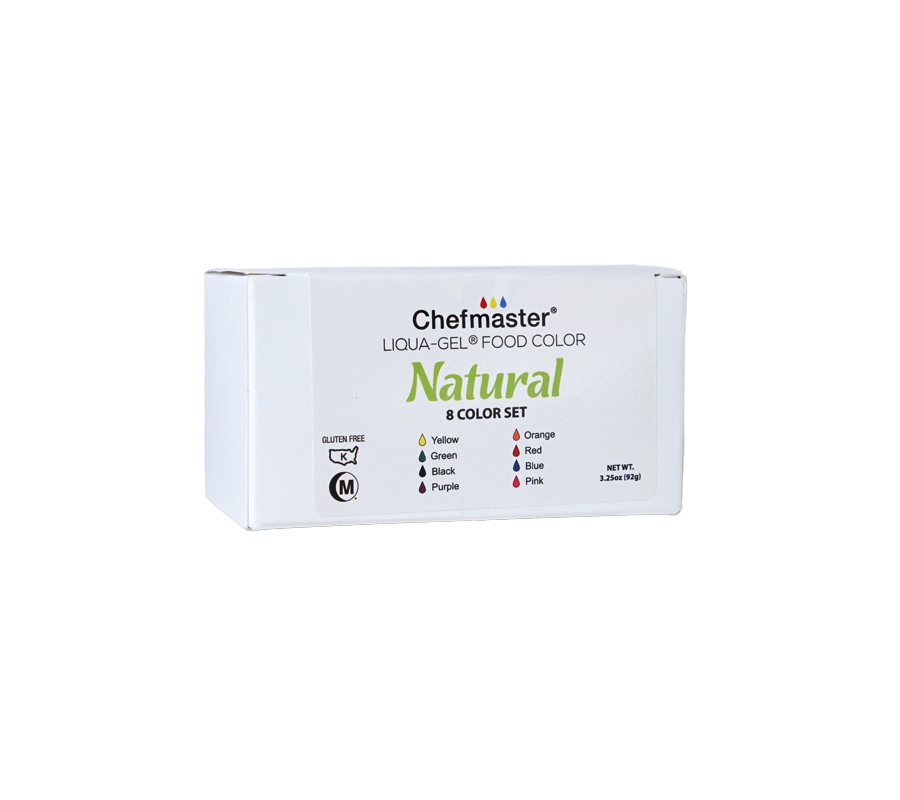 Chefmaster® Natural Food Coloring Liqua-Gel 8 Colors Kit – Chefmaster.com