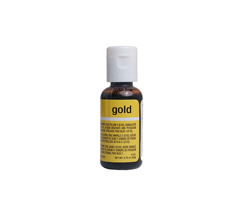 Gold Liqua-Gel® Liquid Food Coloring 0.7 oz. - Gold