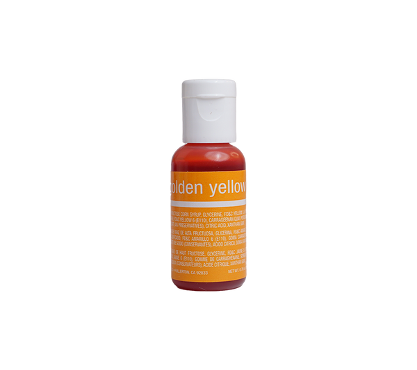 Golden Yellow Liqua-Gel Liquid Food Coloring 0.7 oz.  Chefmaster.com