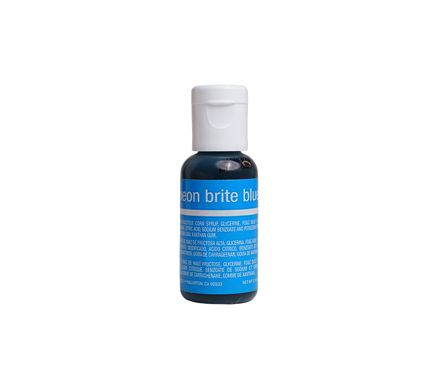 Neon Brite Blue Liqua-Gel® Liquid Food Coloring 0.7 oz.