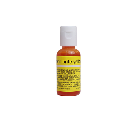 Neon Brite Yellow Liqua-Gel® Liquid Food Coloring 0.7 oz.