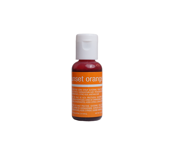 Sunset Orange Liqua-Gel® Liquid Food Coloring 0.7 oz. – Chefmaster.com