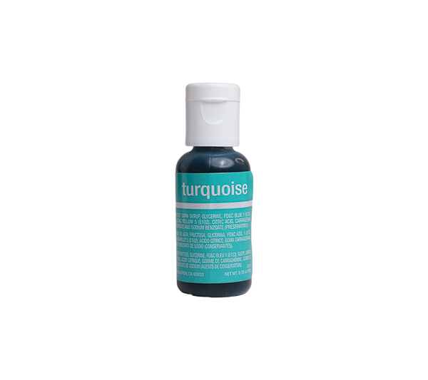 Turquoise Liqua-Gel® Liquid Food Coloring 0.7 oz. – Chefmaster.com